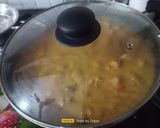 A picture of step 8 of Soya Chunk Curry Masala.