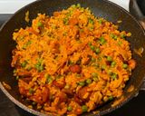 A picture of step 8 of Shrimp & Chorizo Paella.