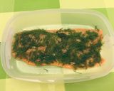 A picture of step 2 of Easy Salmon Gravlax.