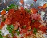 A picture of step 1 of Masala rice flour roti.