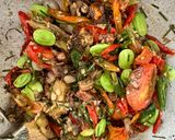 Foto langkah ke 5 dari resep Cumi Asin Pete.