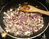 A picture of step 2 of Spinach, feta, mushroom and filo pie.