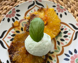 Foto del paso 4 de la receta: Piña natural caramelizada con helado de mojito 😜
