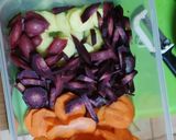 Halloween-Apfel- Möhrensalat🍎🥕 Rezeptschritt 3 Foto
