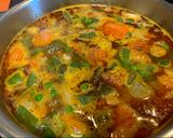 Foto del paso 2 de la receta Menestra de verduras congeladas con huevo cocido