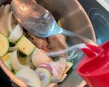 A picture of step 8 of Mother’s healthy chicken minestrone.