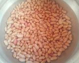 A picture of step 1 of Dhaba style Rajma masala kidney beans masala.