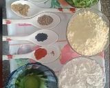 A picture of step 1 of Methi Paratha.