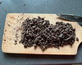 A picture of step 1 of Banana-chocolate protein muffins.