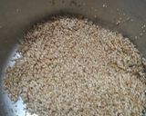 A picture of step 1 of Spicy broken wheat (veggies se bhara).