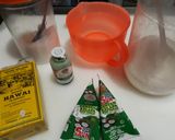 Foto langkah ke 3 dari resep Desert pandan coklat lumer.