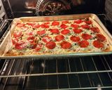 A picture of step 8 of EASY Mushroom and Pepperoni PIZZA 🍕 😋.