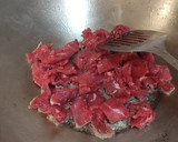 A picture of step 2 of Beef with Chives.