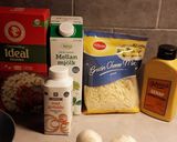 Foto langkah ke 1 dari resep Chicken alfredo pastagratäng.