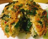 A picture of step 3 of Kale Noodle Quiche Cups.