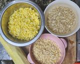 Hình bước làm 1 của món Sữa bắp + hạt điều + yến mạch 🌽🌽🌽