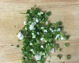 Hình bước làm 3 của món Đậu hũ chiên mắm hành