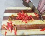 A picture of step 2 of Corn chaat cups (street style).