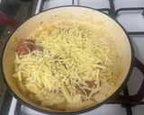 A picture of step 4 of Penne Chorizo Spanish Style.