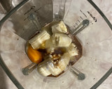 Foto del paso 1 de la receta: Hot cakes de proteína de chocolate con avena y plátano