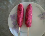 A picture of step 2 of Beetroot kebabs.