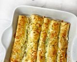 A picture of step 4 of Chicken tortilla rolls.