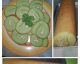 Foto langkah ke 6 dari resep Bolu gulung pandan panggang takaran sendok.