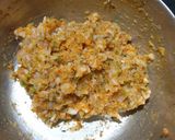 A picture of step 1 of Punjabi samosa from leftover rice.