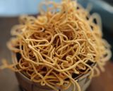 A picture of step 7 of Besan sev.