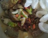 Foto langkah ke 8 dari resep Lengko Sapi / Lontong kari Sapi.