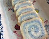 Hình bước làm 12 của món Bánh mì gối hoa đậu biếc 🍞🌀 (Butterfly Pea Swirl Sandwich Bread)