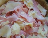 Foto del paso 6 de la receta: Tarta de puerro, jamón y arvejas