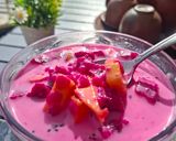 Foto langkah ke 8 dari resep Cendol Buah Naga Pink Kuah Susu Mangga🎀.
