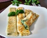 Naleśniki ze szpinakiem i serem feta krok przepisu 2 zdjęcie