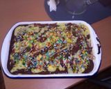 Foto del paso 5 de la receta: Torta de galletas con pudín
