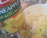 A picture of step 2 of Hawaiian salad.