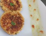 A picture of step 3 of Sweet potato tikki.