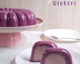 Foto langkah ke 7 dari resep Puding Lumut Bluberi.