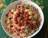 Une image de l'étape 17 de Salade de semoule aux tomates, concombre, poivrons et lomo.