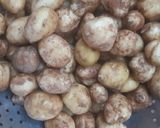 A picture of step 1 of Methi with baby potato dry veg.