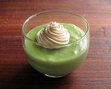 A picture of step 4 of Corn Starch Matcha Milk Jelly.