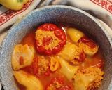 Török dolma (töltött paprika) recept fázis 5 fotója