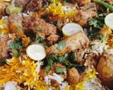 A picture of step 7 of Spicy Chicken Biryani 😋😋.