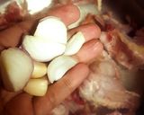 A picture of step 1 of Chicken corn soup.