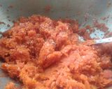 A picture of step 3 of Carrot Burfi.