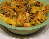 A picture of step 4 of Masala Brussels Sprouts.