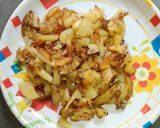 आलू की मीठी भुजिया (aloo ki mithi bhujiya recipe in Hindi) रेसिपी चरण 3 फोटो