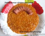 Paradicsomos vöröslencse-főzelék recept fázis 2 fotója