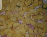 A picture of step 1 of Potato omelette pizza.