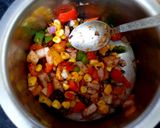 A picture of step 4 of Cheesy loaded vegetable Nachos.